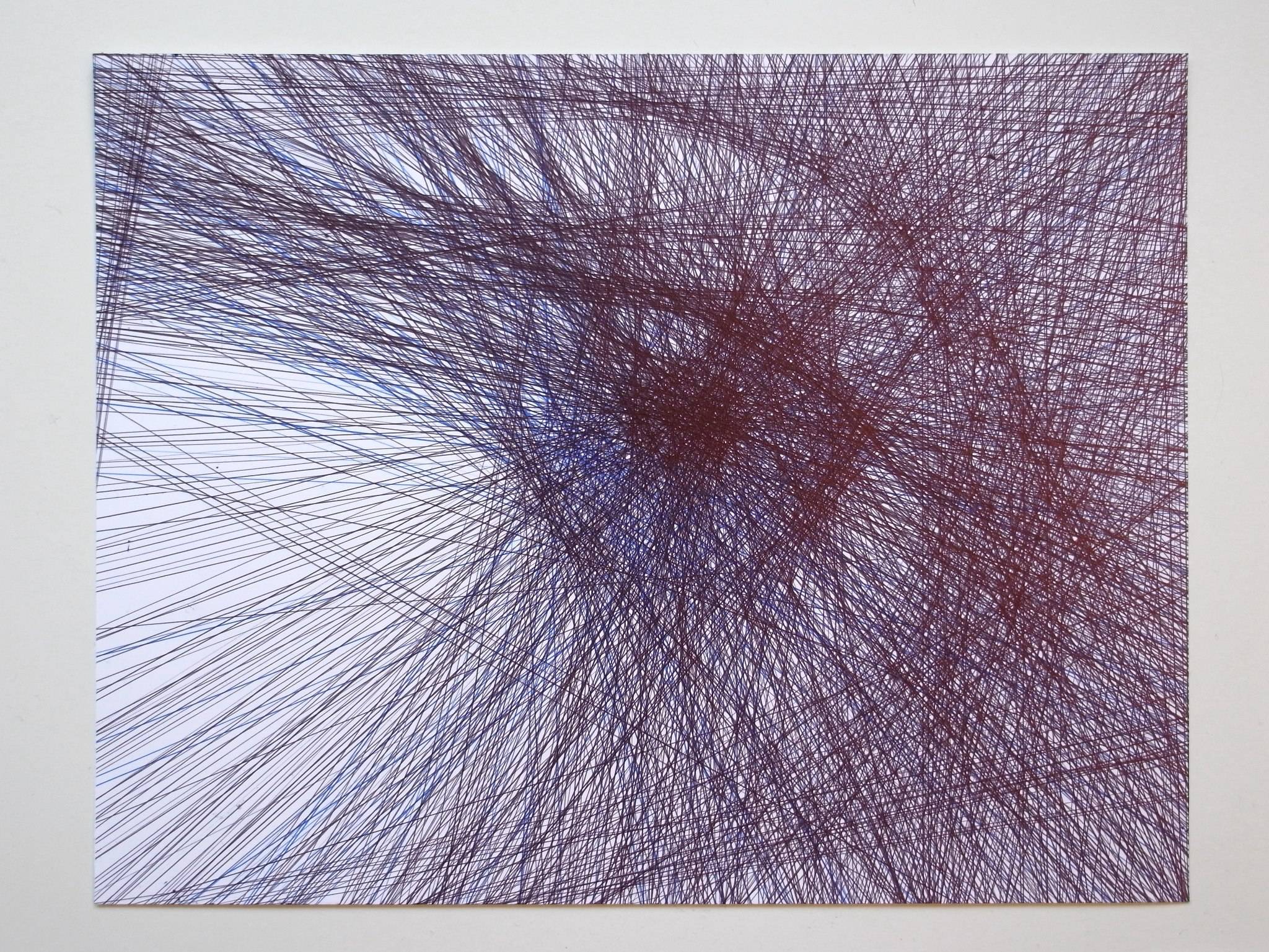 2048x1537 Drawing Experiment Every Line Goes Through The Whole Image, Ball