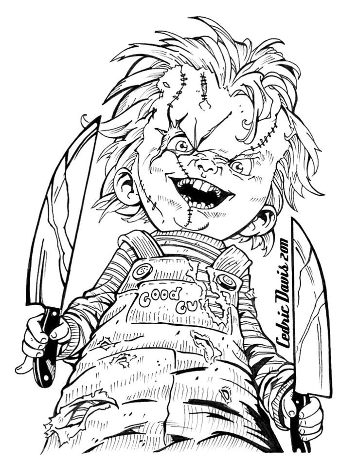 The best free Chucky drawing images. Download from 140 free drawings of ...