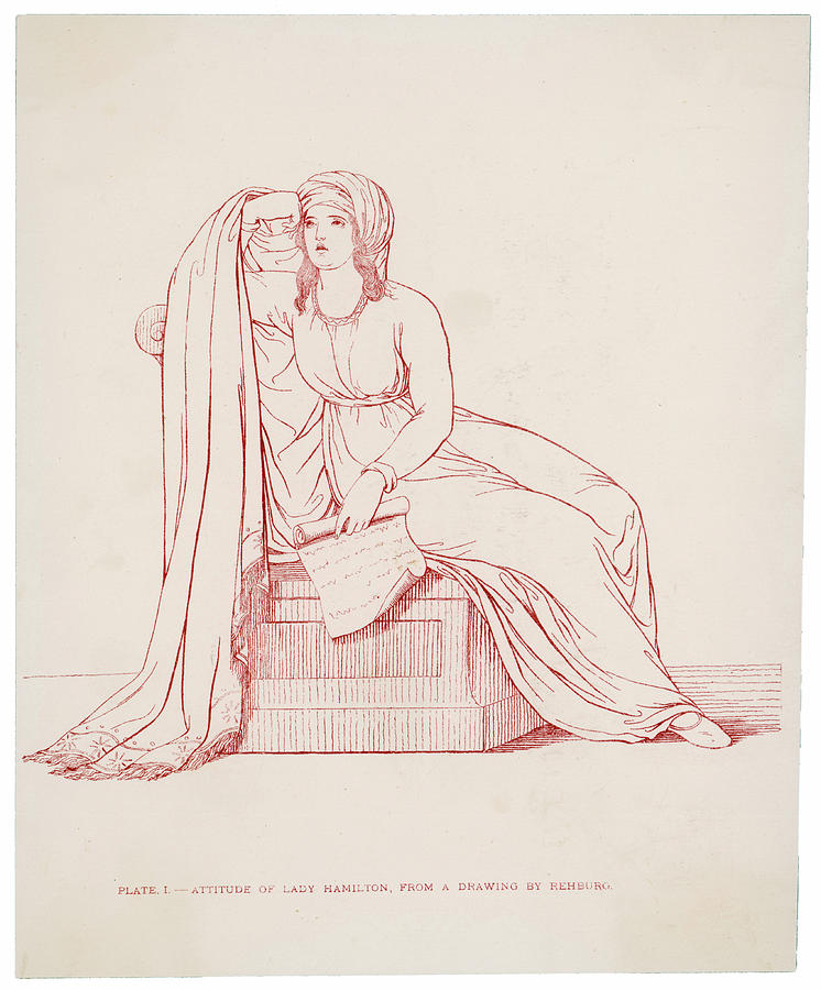 746x900 Emma, Lady Hamilton Wife Of Lord Drawing By Mary Evans Picture Library