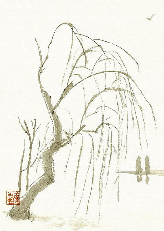 570x799 Willow Tree Art Print By Colleen Koranek