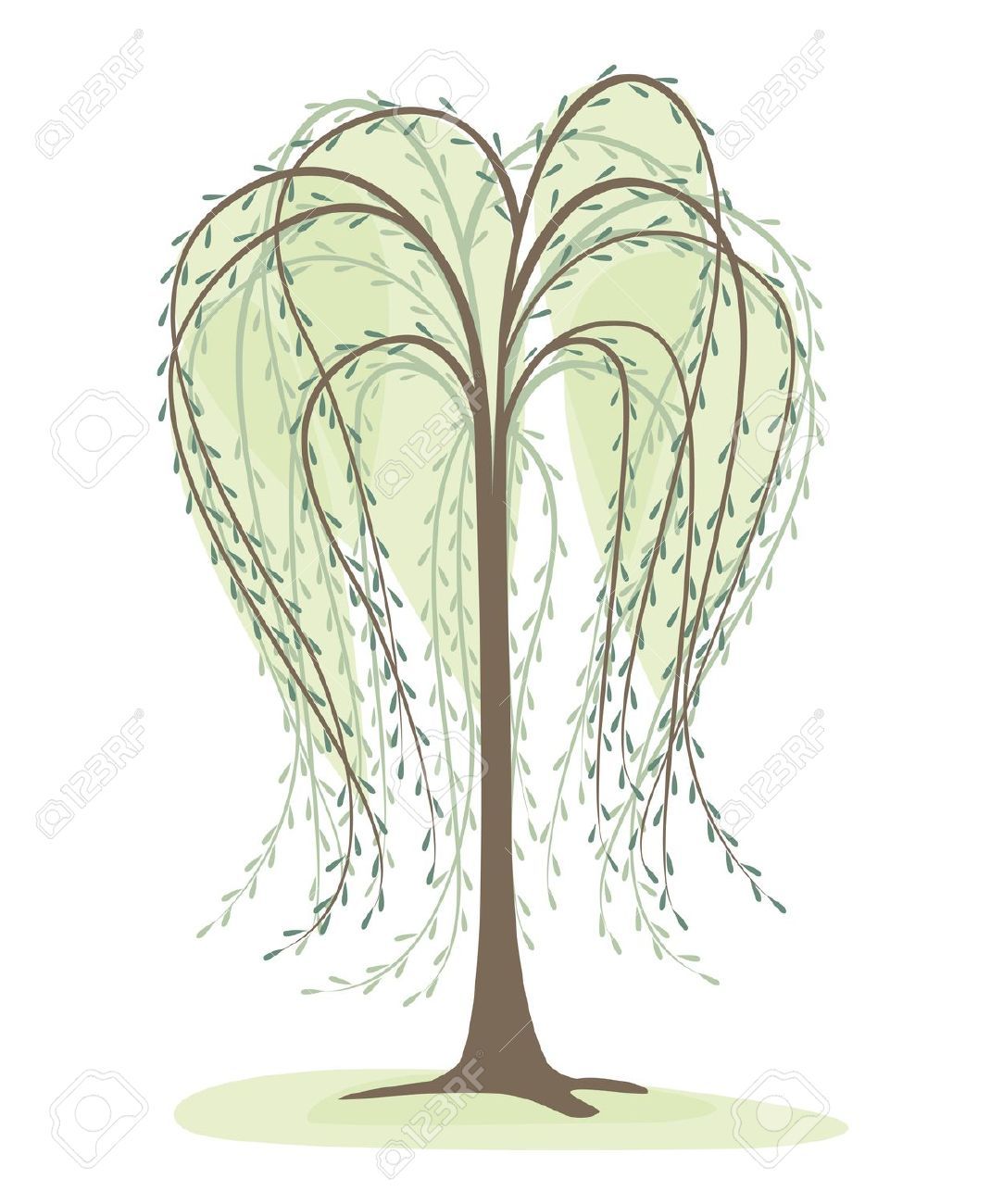 1083x1300 Willow Tree Cartoon Free Download Clip Art