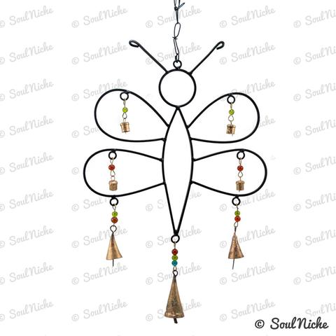 480x480 Dragonfly Windchime W Rustic Bells Amp Colorful Glass Beads Soul