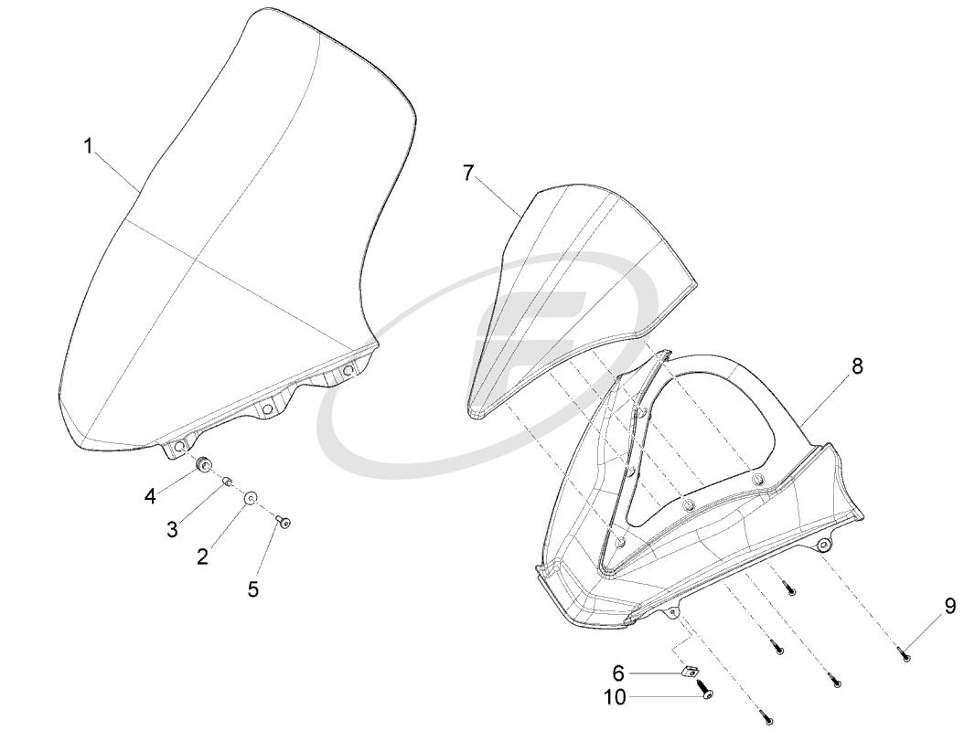1066x800 Piaggio 673445 Windscreen