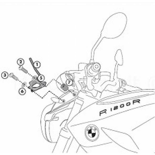 650x650 A5100a Specific Fitting Kit For Windscreen 147a Givi Windscreen