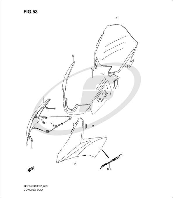 593x678 Suzuki 94611 46h00 000 Windscreen