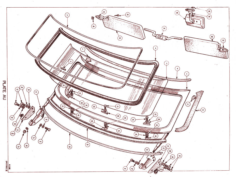 960x720 Windscreen Details @ Canley Classics
