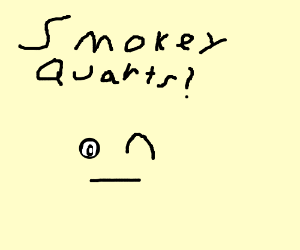 300x250 Smokey Quartz Winky Face