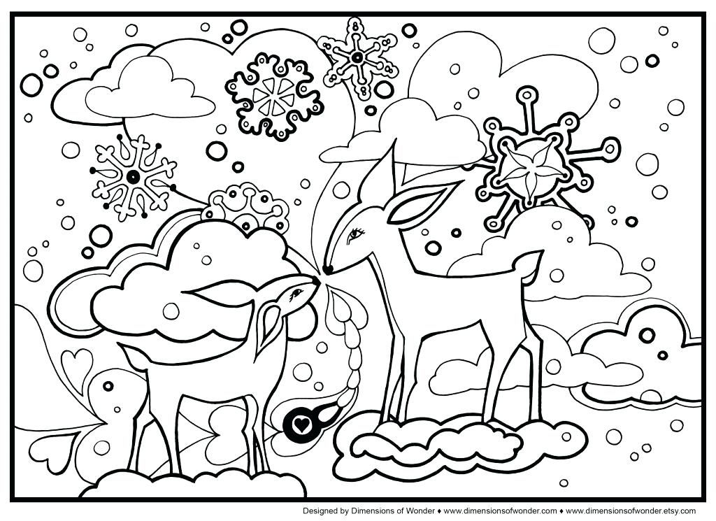 1024x745 Winter Color Page Amazing Ideas Winter Coloring Page Printable