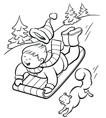 360x400 Winter Coloring Pages Free Winter Wonderland Coloring Pages Free