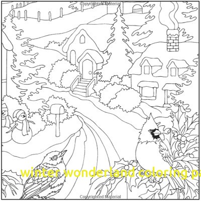 400x401 Winter Wonderland Coloring Pages With Winter Wonderland Coloring