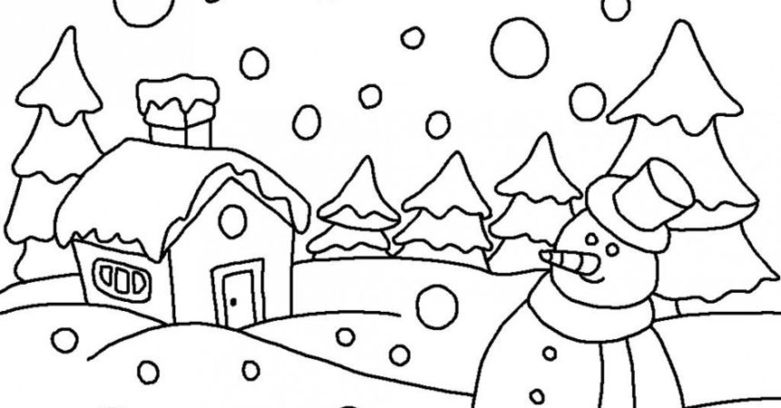 860x450 Winter Wonderland Coloring Pag