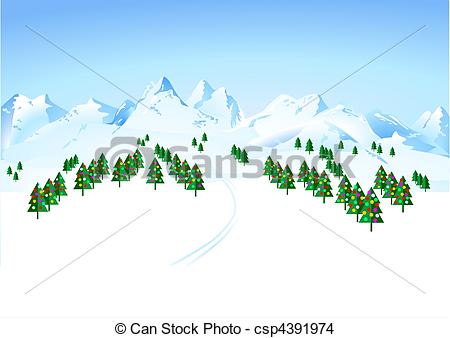 450x338 Winter Wonderland Eps Vector