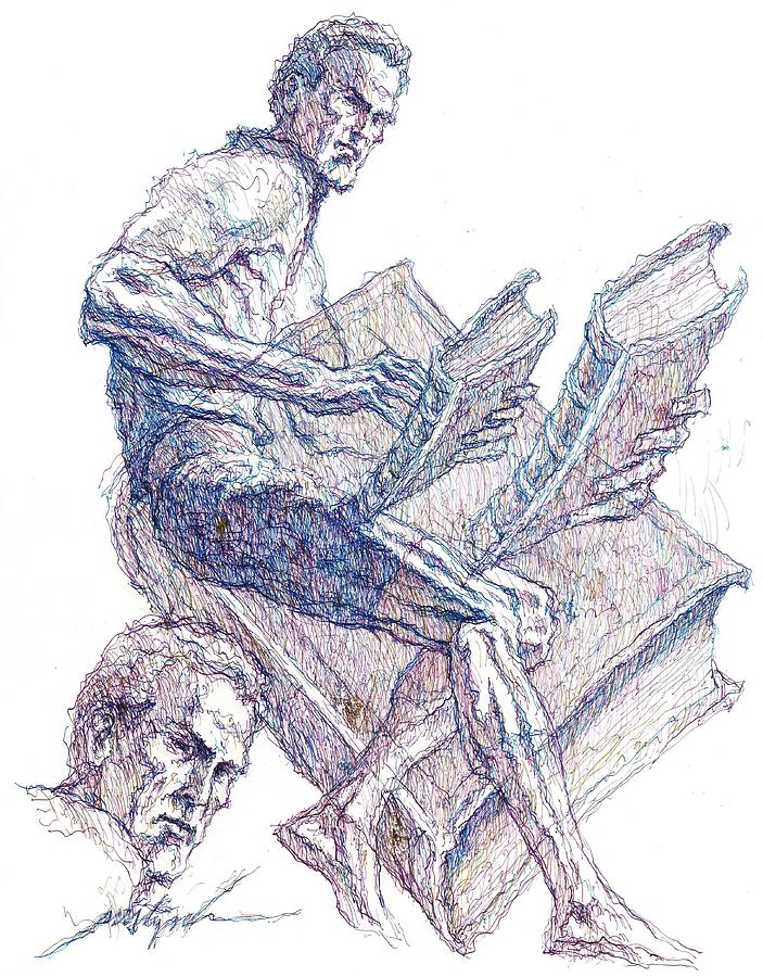 703x900 Words Of Wisdom Drawing By Larry Prestwich