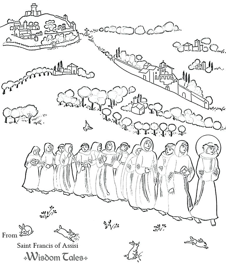 768x902 Coloring Pages Of Saints Drawing All Saints Day Saints Coloring