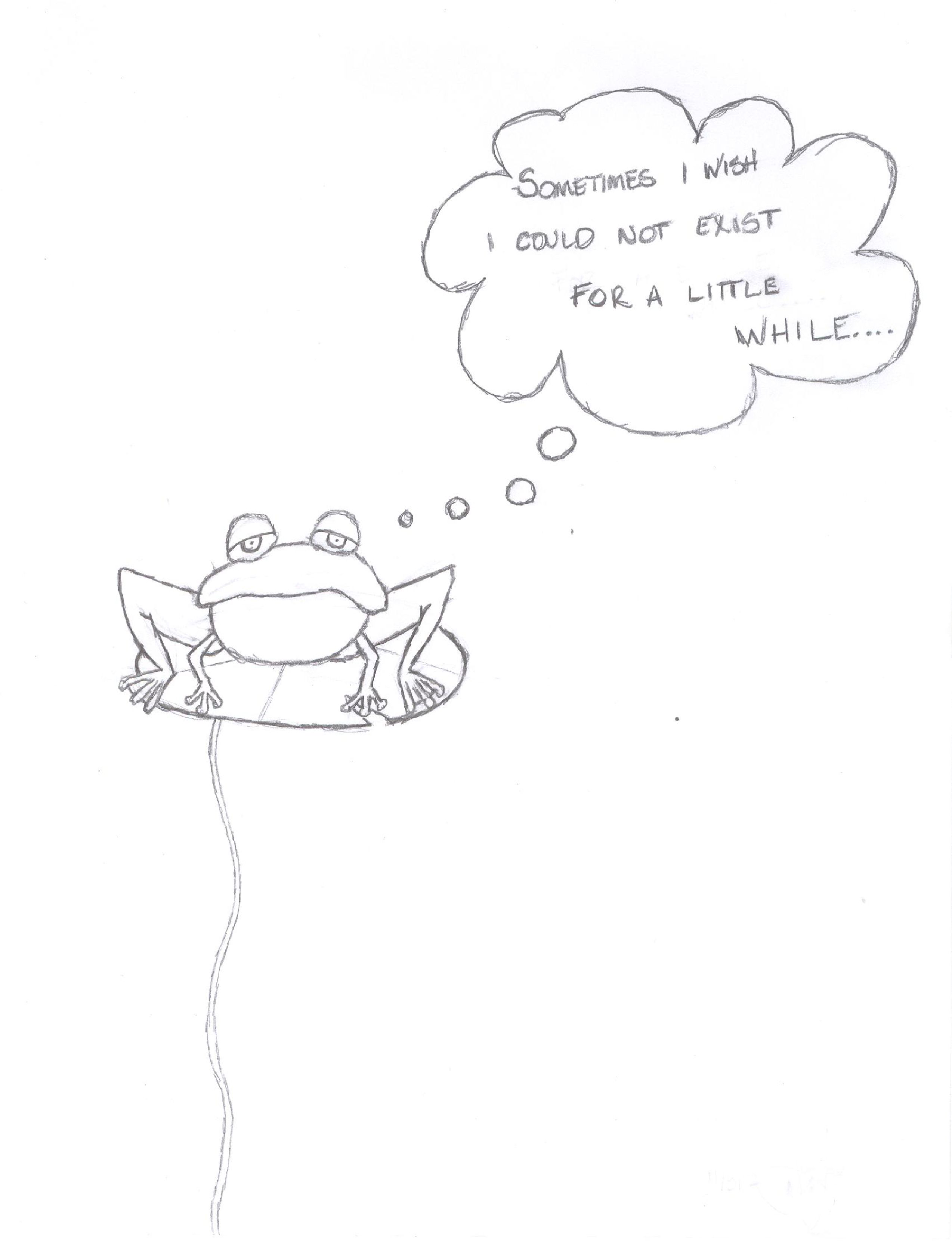 2548x3320 Sometimes I Wish I Could Not Exist For A Little I'M