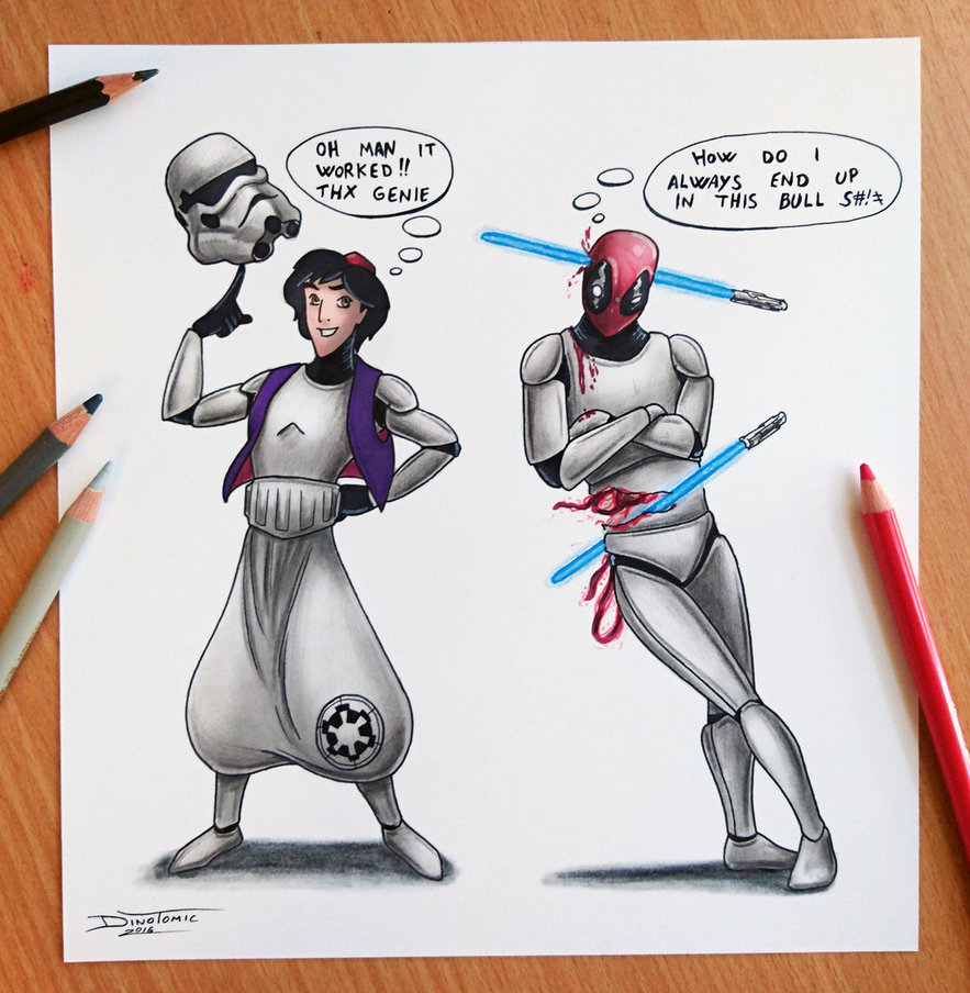 883x904 Aladdins Wish Drawing By Atomiccircus