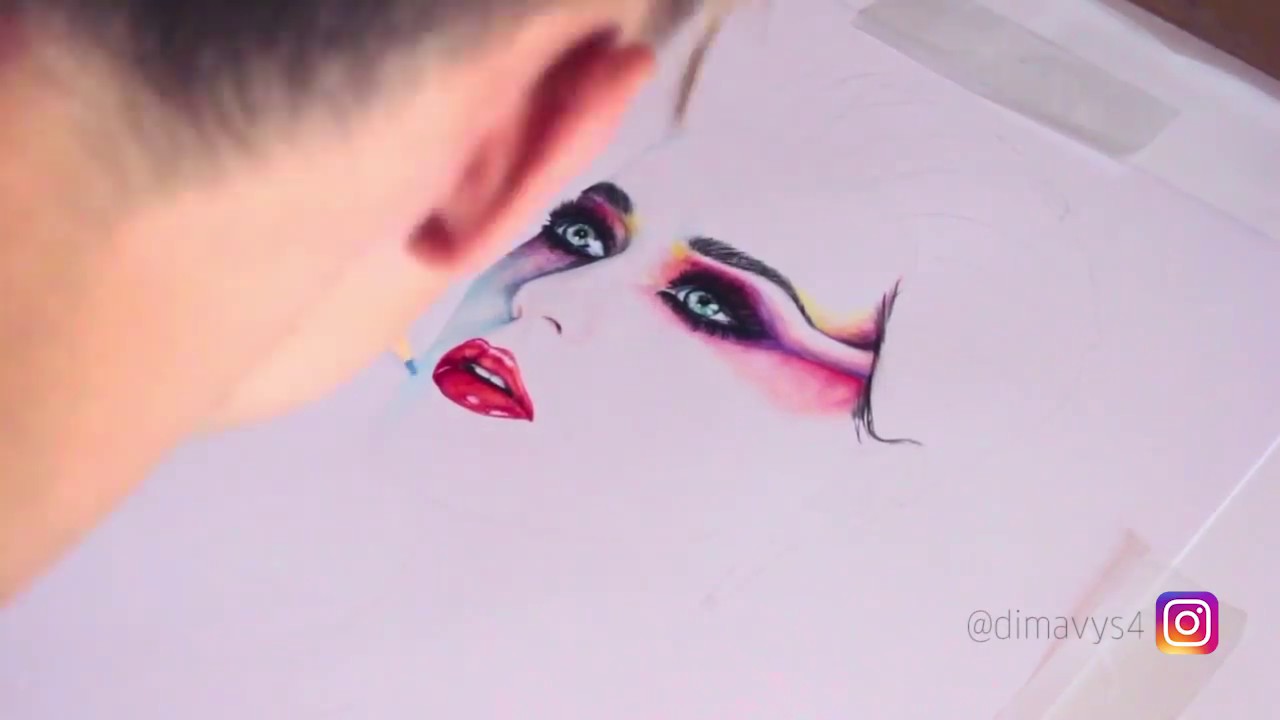 1280x720 Drawing Katy Perry Witness By Dimavys4