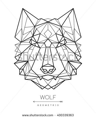 382x470 Geometric Wolf Tattoos 77 Bin Bulundu