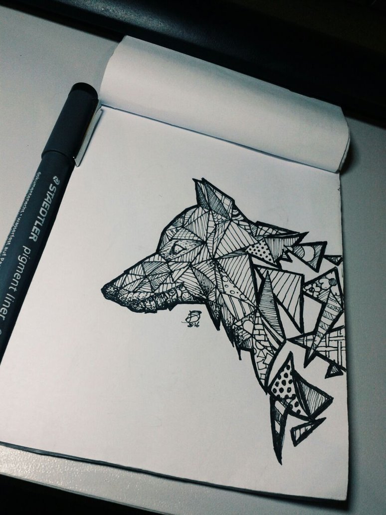 774x1032 Geometric Wolf By Dandrad