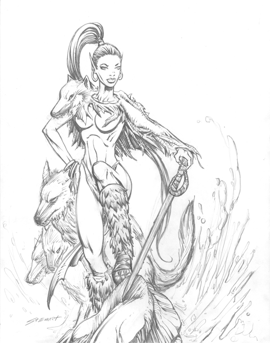 551x700 Dire Wolf Babe By Michaelstewart