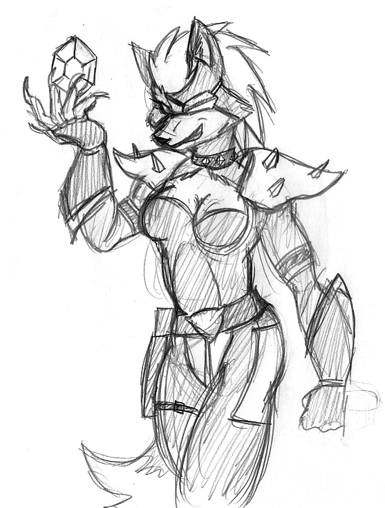 557x734 Femme Wolf O'Donnell Sketch By Inspectornills