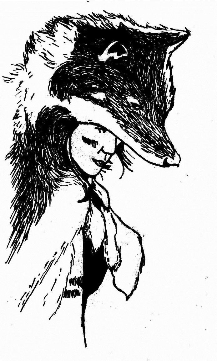 694x1151 Lunch Sketch Wolf Woman By Tenshirisu