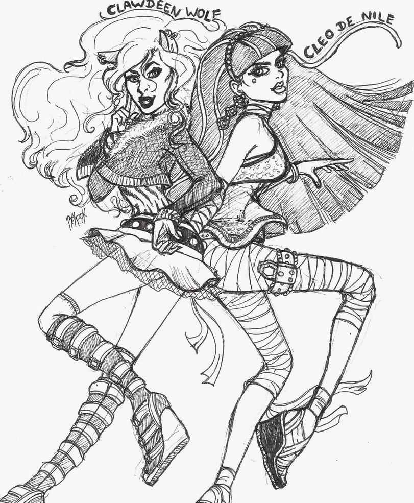 811x985 Clawdeen Wolf Cleo De Nile By Tsuyu89