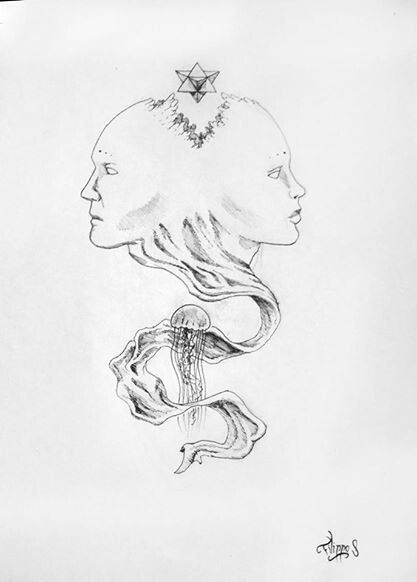 Woman And Man Drawing