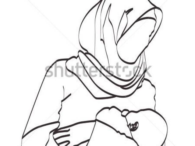 640x480 Mother And Baby Clipart