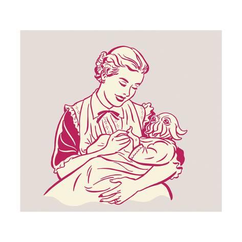 473x473 Woman Holding Squid Baby Poster By Pop Ink