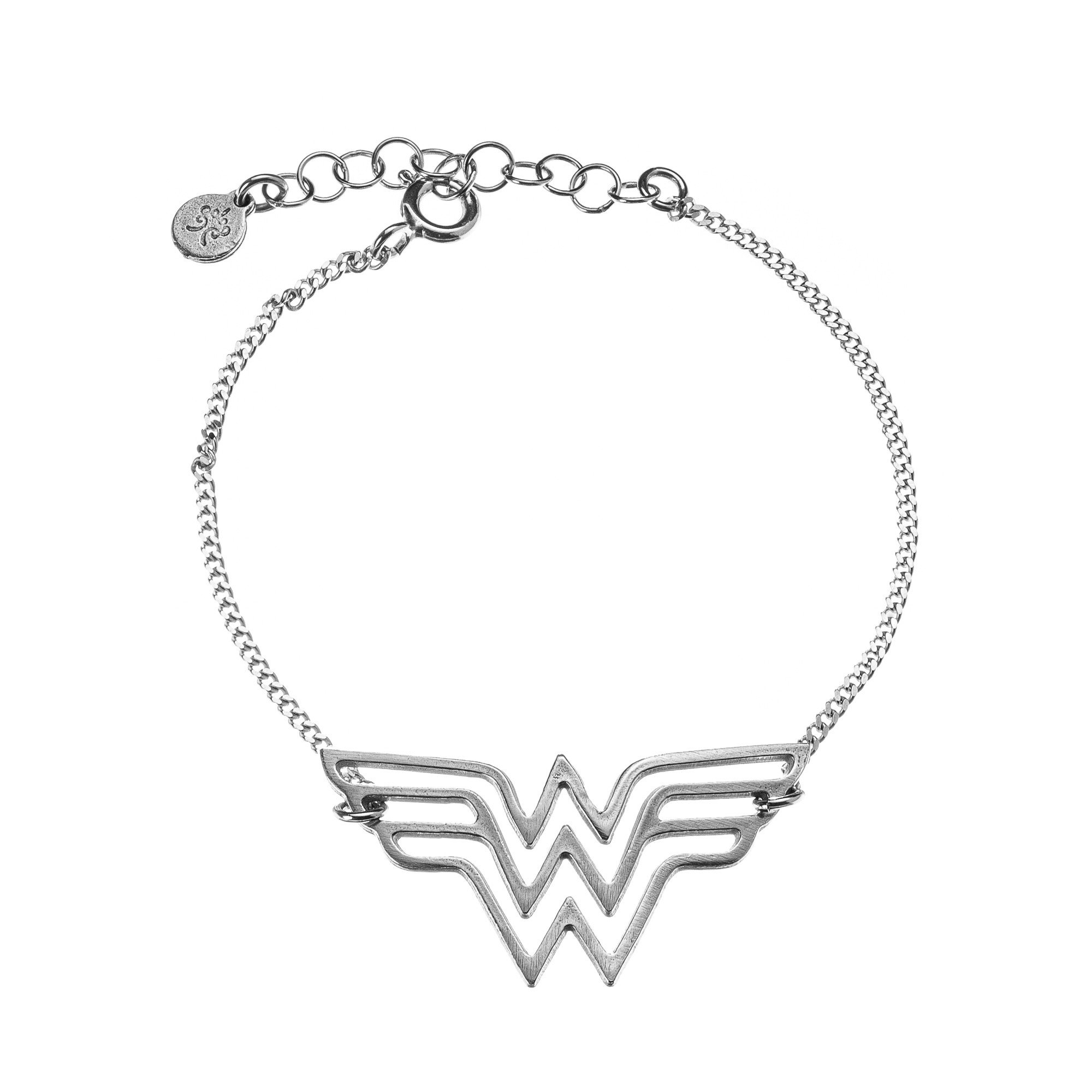 2000x2000 Silver Thick Chain With Wonder Woman Logo Pendant Mango Tree Shop