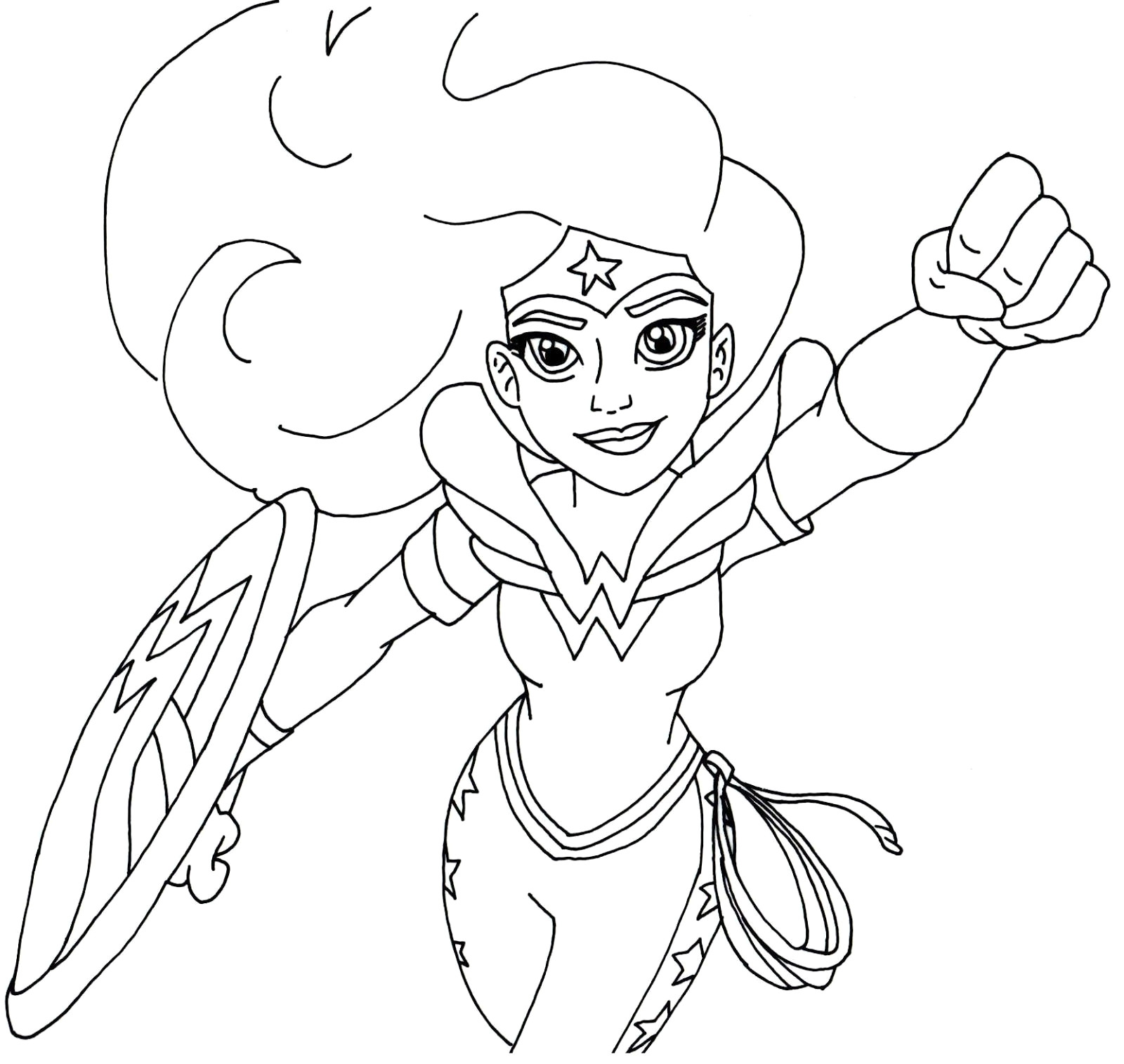 1600x1515 Wonder Woman Logo Coloring Page