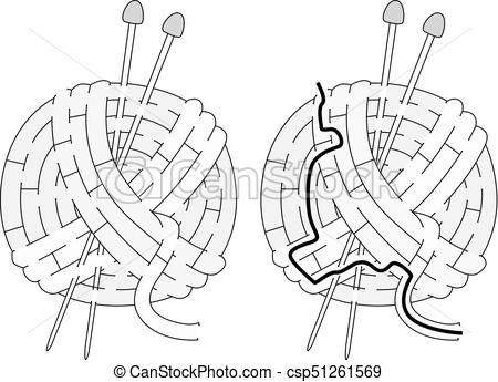 450x345 Easy Wool Ball Maze For Younger Kids With A Solution In Clip