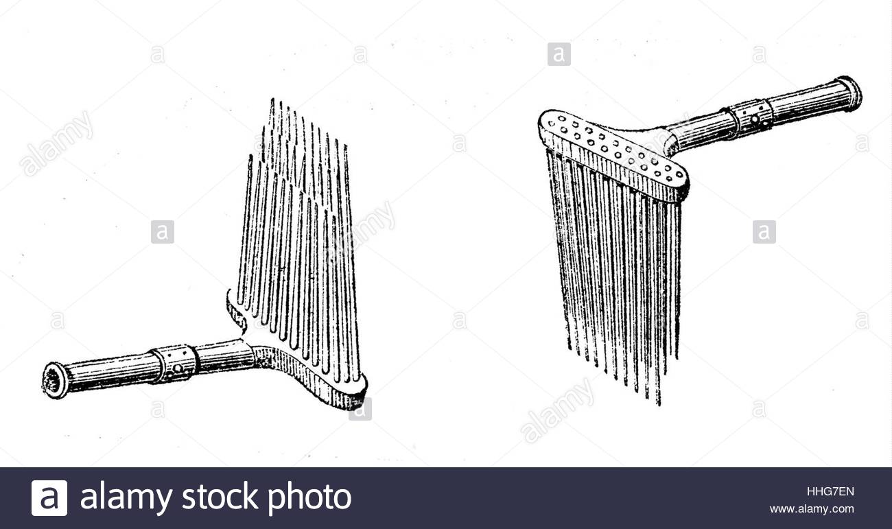 1300x771 Line Drawing Of Hand Comb For Long Staple Wool Used For Worsted