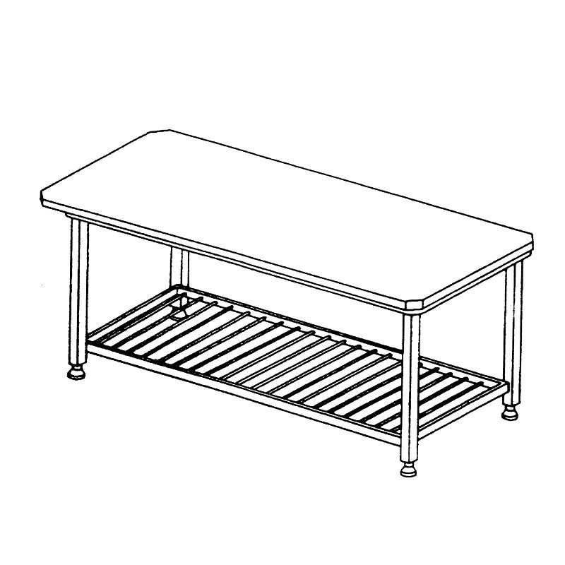 800x800 Stainless Steel Workbench