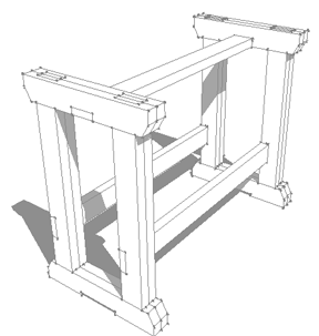 288x303 Designing A Work Bench With Sketchup