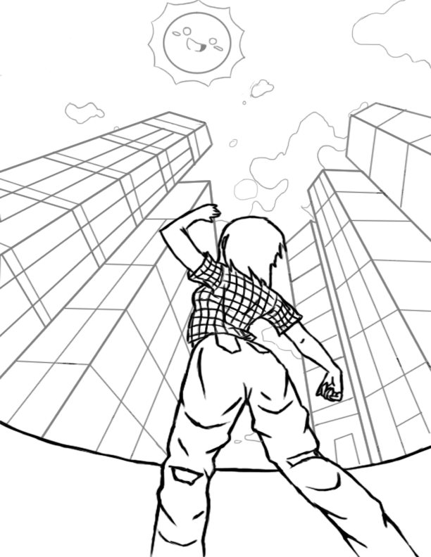 612x792 3 Point Perspective By Hazel Almonds