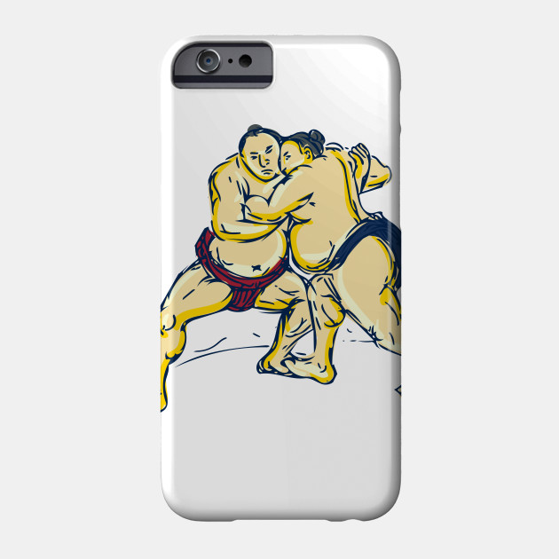630x630 Japanese Sumo Wrestler Wrestling Drawing