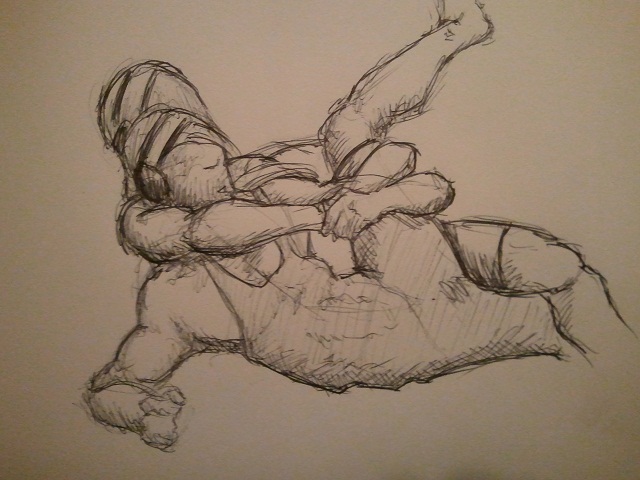 640x480 Wrestling Cradle (Sketchbook 20) By Krystoffer Work