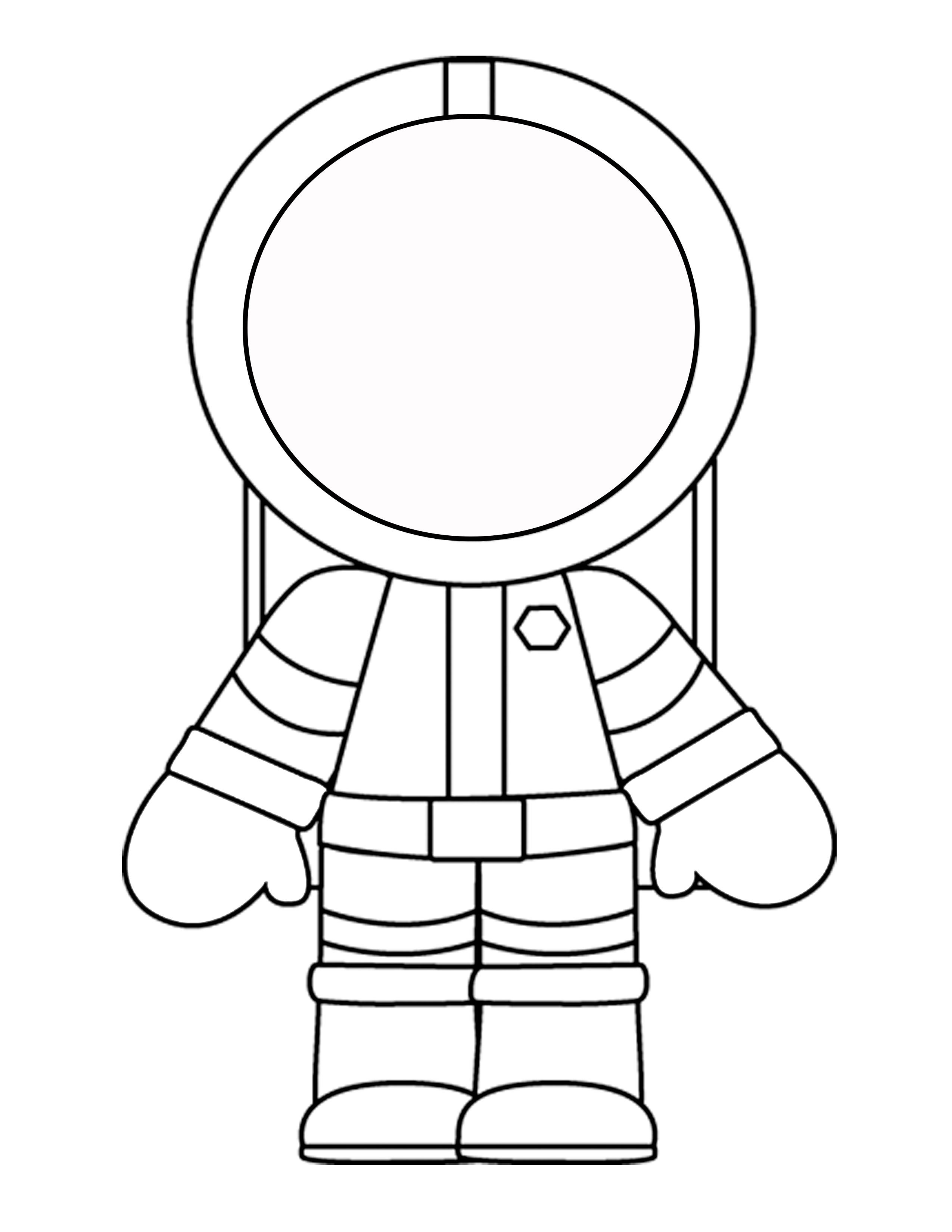 2550x3300 Astronaut Template Kindergarten Kindergarten Writing Space 239818