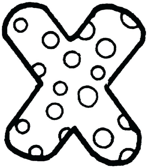 600x680 X Coloring Pages