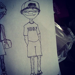 306x306 Told My Friend To Draw Me With A Xanax Shirt While I Was Benzed. I