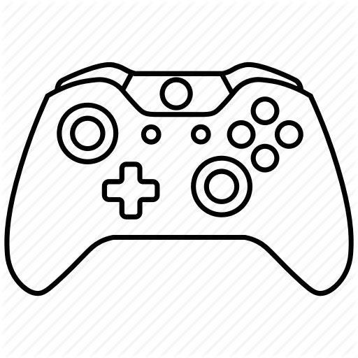 512x512 Collection Of Xbox One Controller Line Drawing High Quality