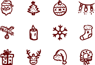 333x227 Merry Icons Free Free Christmas Vector Icons By Hand Drawn Goods