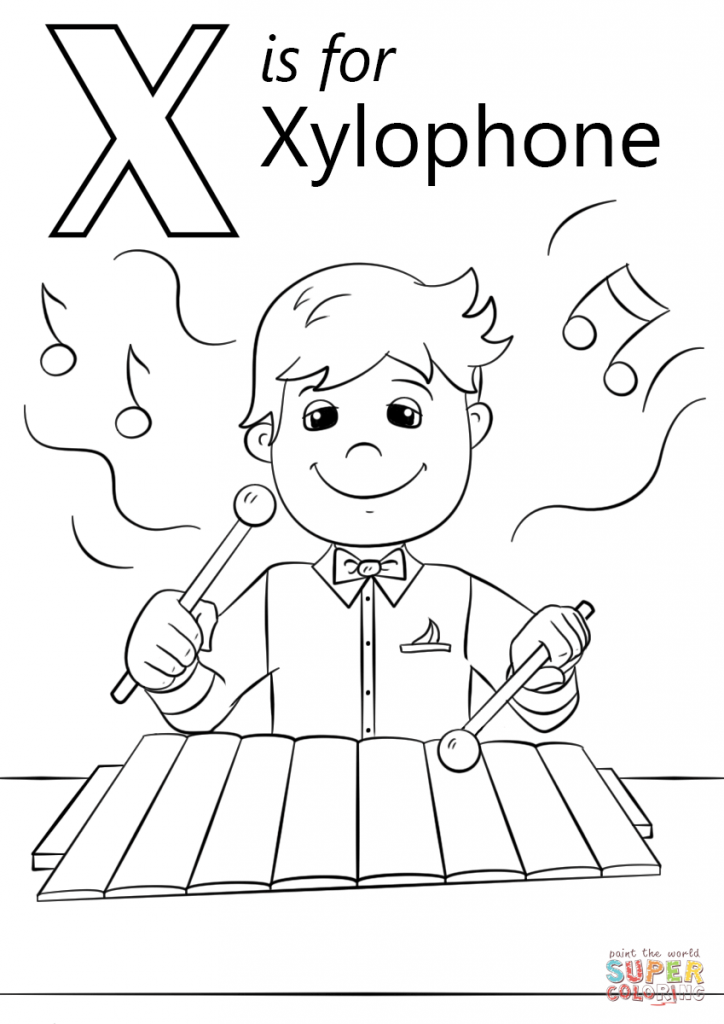 724x1024 Coloring Pages Of Xylophone