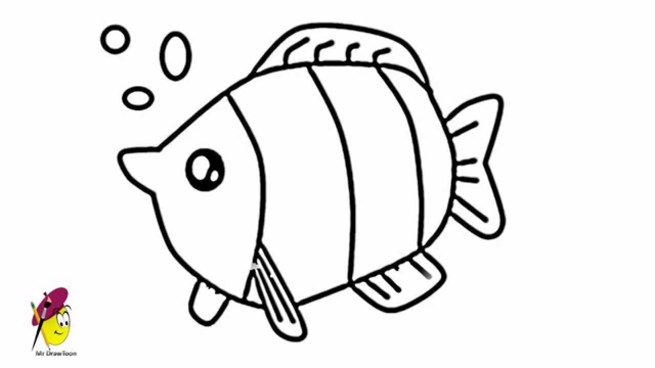 1280x720 Valuable Simple Drawing Of A Fish Cool Easy How To Draw Youtube
