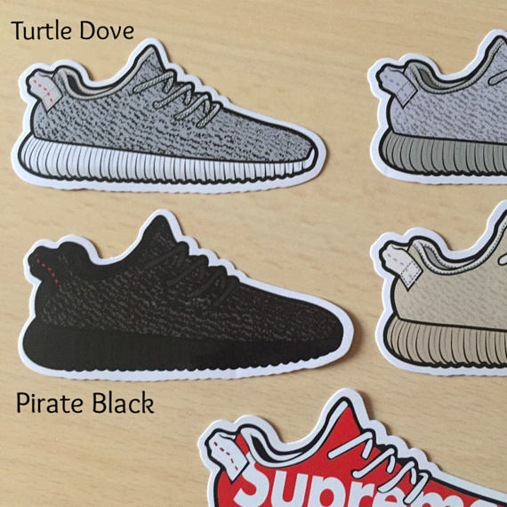 570x570 Yeezy Boost 350 Sneaker Shoe Sticker