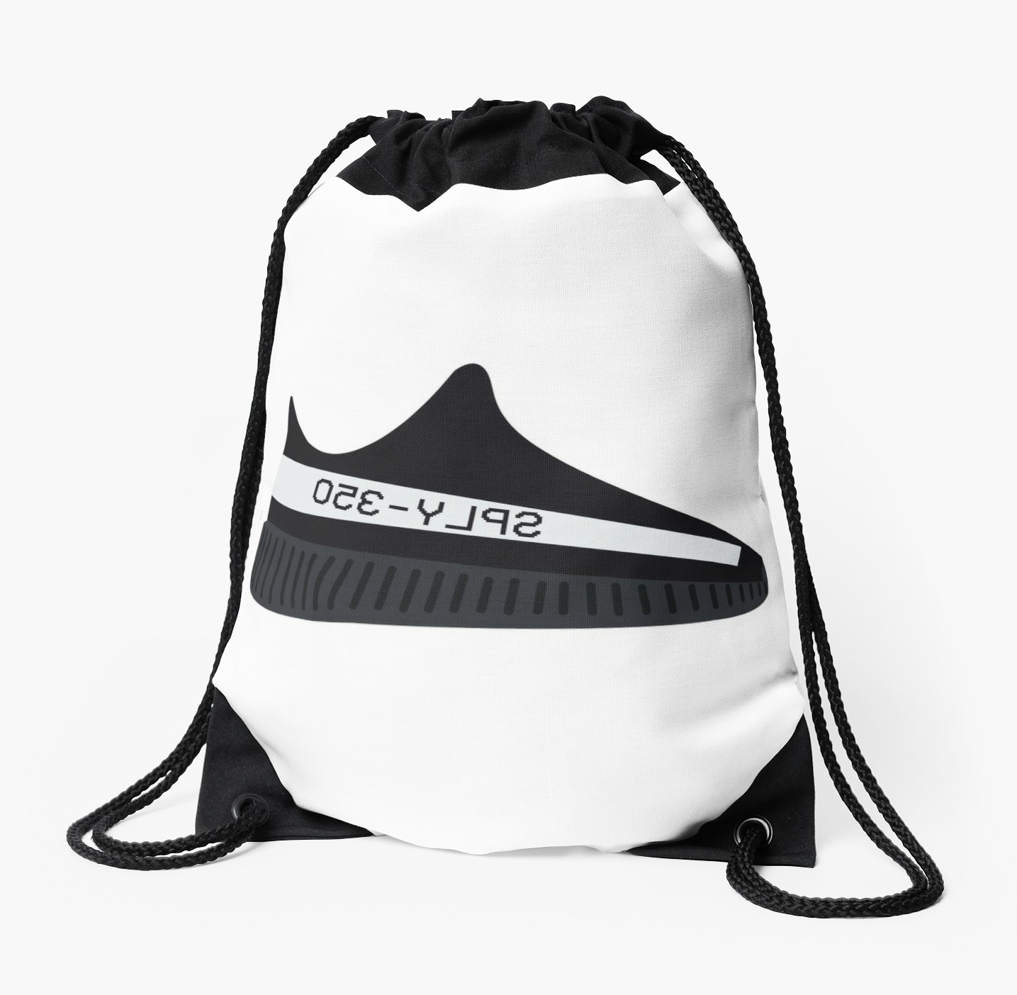 1435x1404 Yeezy Boost 350 V2 Core Black Whiteoreo Drawstring Bags By