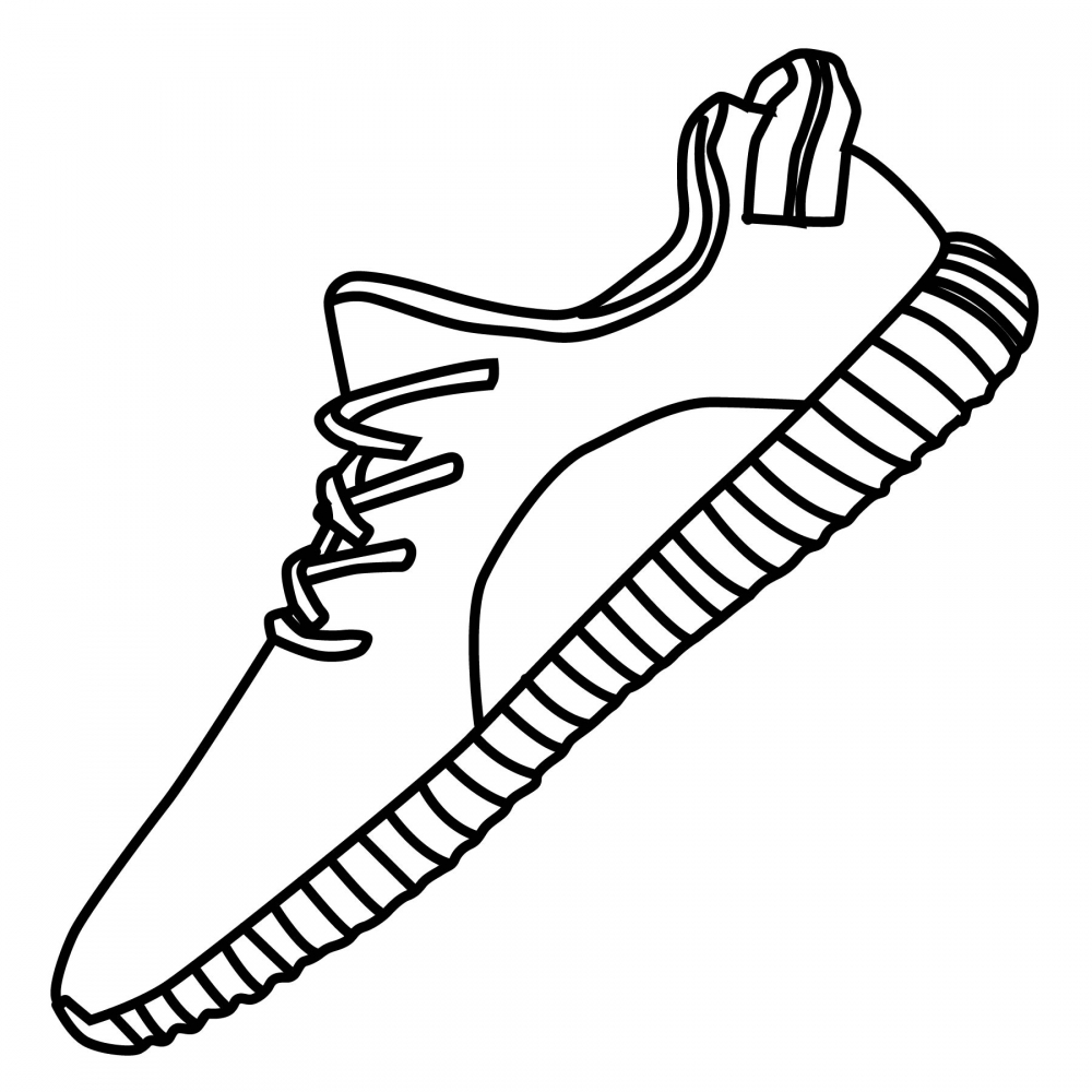 Yeezy Boost 350 V2 Drawing at GetDrawings | Free download