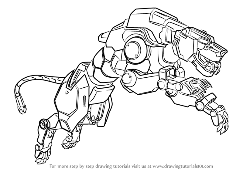 800x567 Learn How To Draw Yellow Lion From Voltron